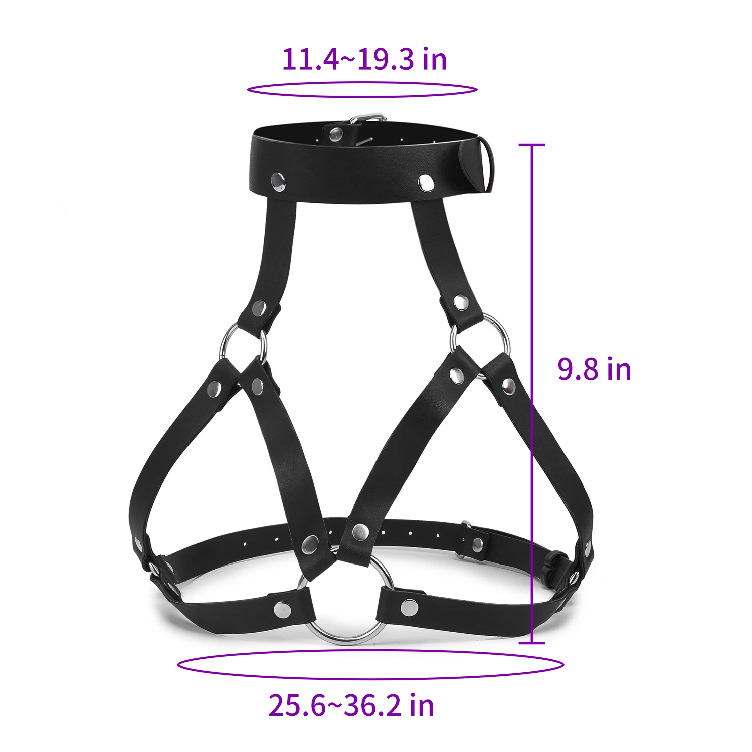 Экзотический лифчик кожа связывание пояс подвязка регулируемый верх женское