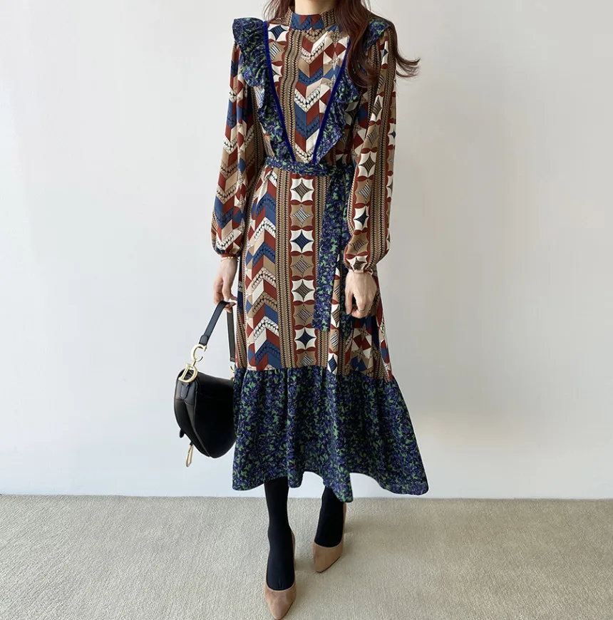 Новинка Весенняя футболка свободного покроя с принтом женское платье одежда для