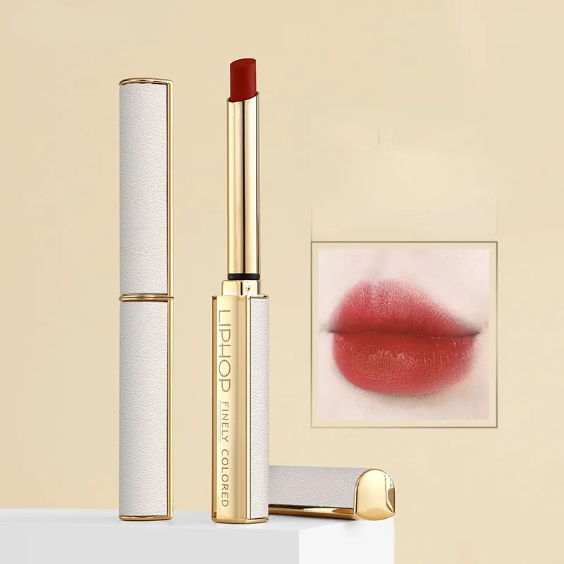 Маленькая тонкая губная помада TT нишевая брендовая водостойкая маслостойкая
