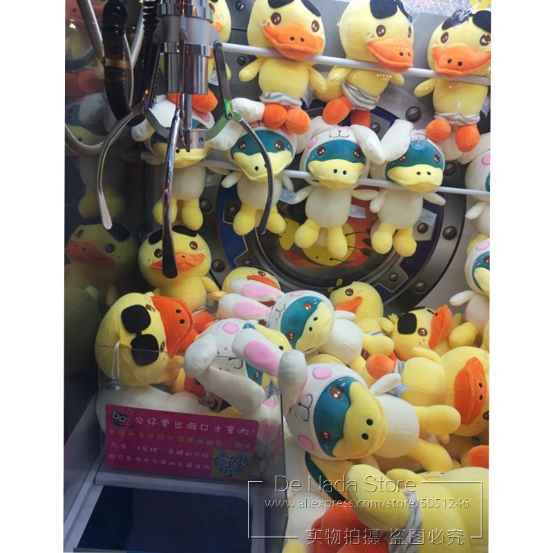 Игровой центр красочный свет коготь краны машина ловить плюшевые игрушки