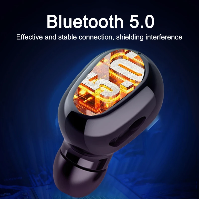 

Bluetooth Earphone With Microphone LED Display Wireless Bluetooth Earbuds Earphones Waterproof Noise Cancelling Headsets