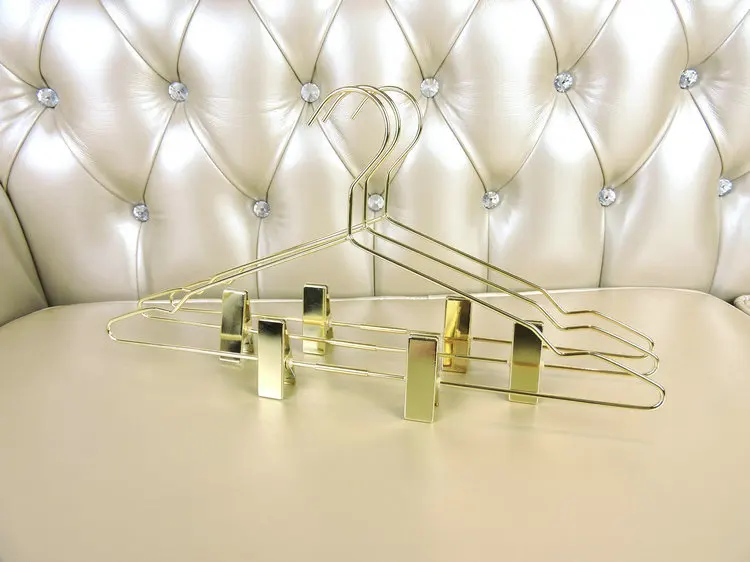 10 шт./лот 42 см брюки вешалки с регулируемым противоскользящие вставки розового