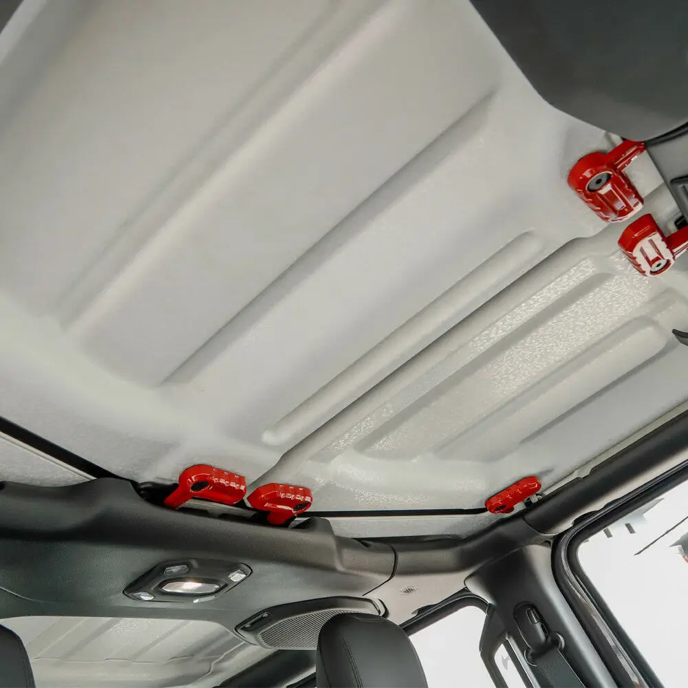 Красная Жесткая крышка из АБС пластика с открытым переключателем для 2018 Jeep Wrangler JL