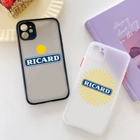 yndfcnb ricard wine phone case for iphone x xr xs 7 8 plus 11 12 pro max translucent matte shockproof case