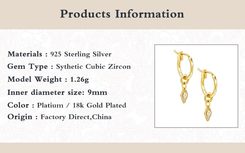 

Women Leaf Hoop Earrings Rhombus Zircon Pendientes 925 Sterling Silver Earrings Women Fashion Brincos Fine Jewelry Accessories