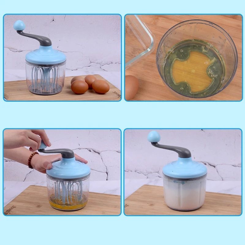 

Multifunctional Manual Plastic Egg Beater And Bar Supplies Kitchen Gadgets,Baking Mixer Hand-cranked Egg Cream Whisk
