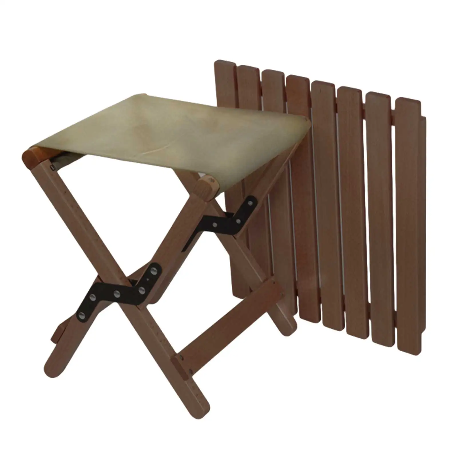 買取 ポータブルミニキャンプ椅子木製ベンチ屋外旅行ハイキングバーベキューピクニック椅子スツール超軽量ガーデンパーティー座椅子