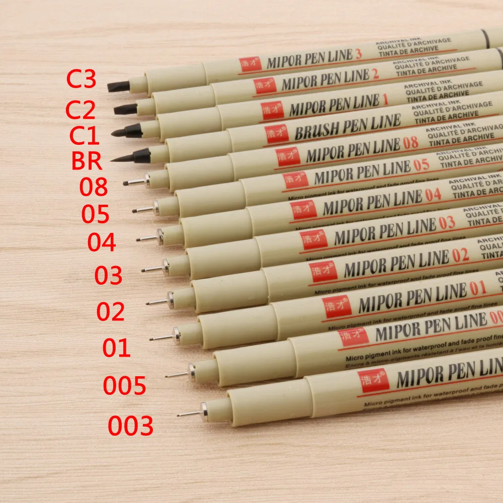13 шт. набор маркеров для рисования 003 005 01 02 03 04 05 06 08 BR G1 G2 G3|drawing pen set|art markersdrawing |