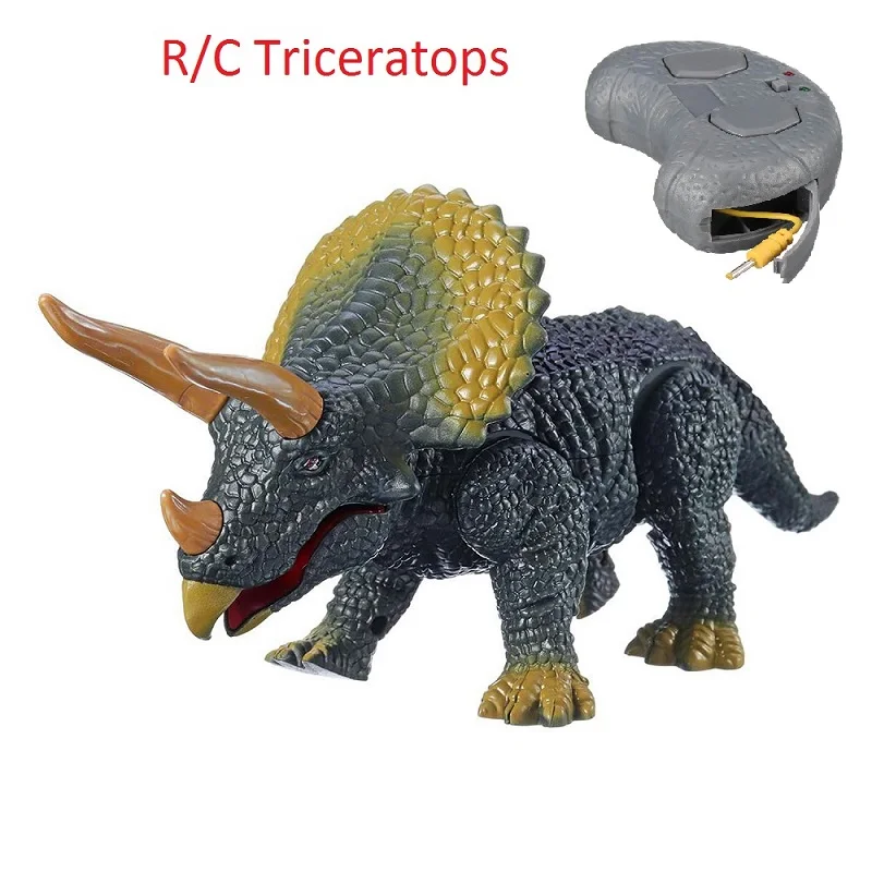 Инфракрасный динозавр дистанционного управления трюк ребенок игрушка RC электронный животное трицератоп Детские страшные крокодил Робот мини Лягушка скорпион - Цвет: Triceratop
