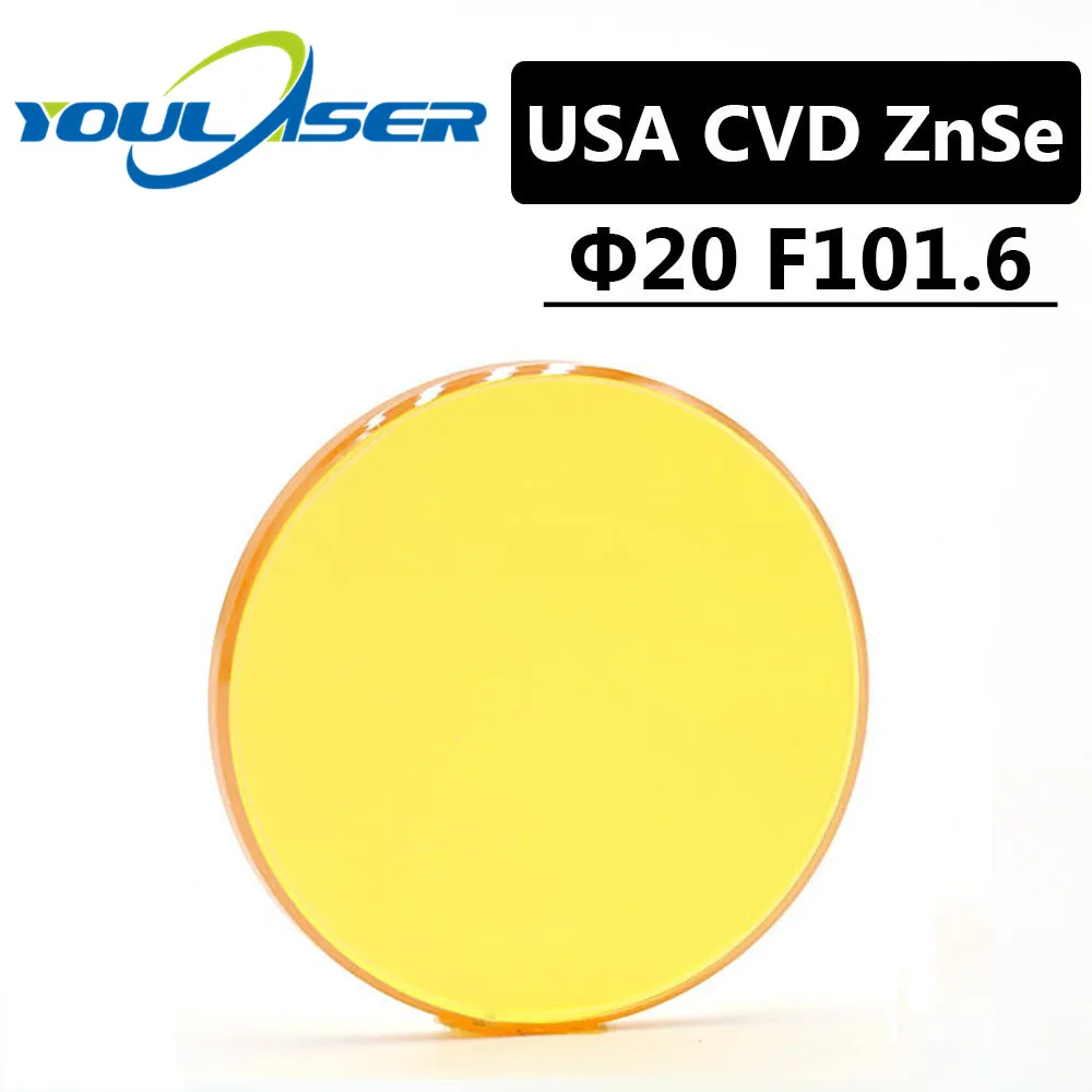 США CVD ZnSe лазерный фокусный объектив диаметром 20 мм FL 101 6 4 дюйма для лазерного