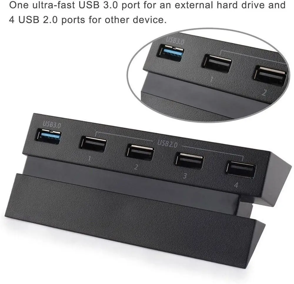 Удлинитель USB 3 0 2 с 5 портами высокоскоростной адаптер конвертер для консоли Sony
