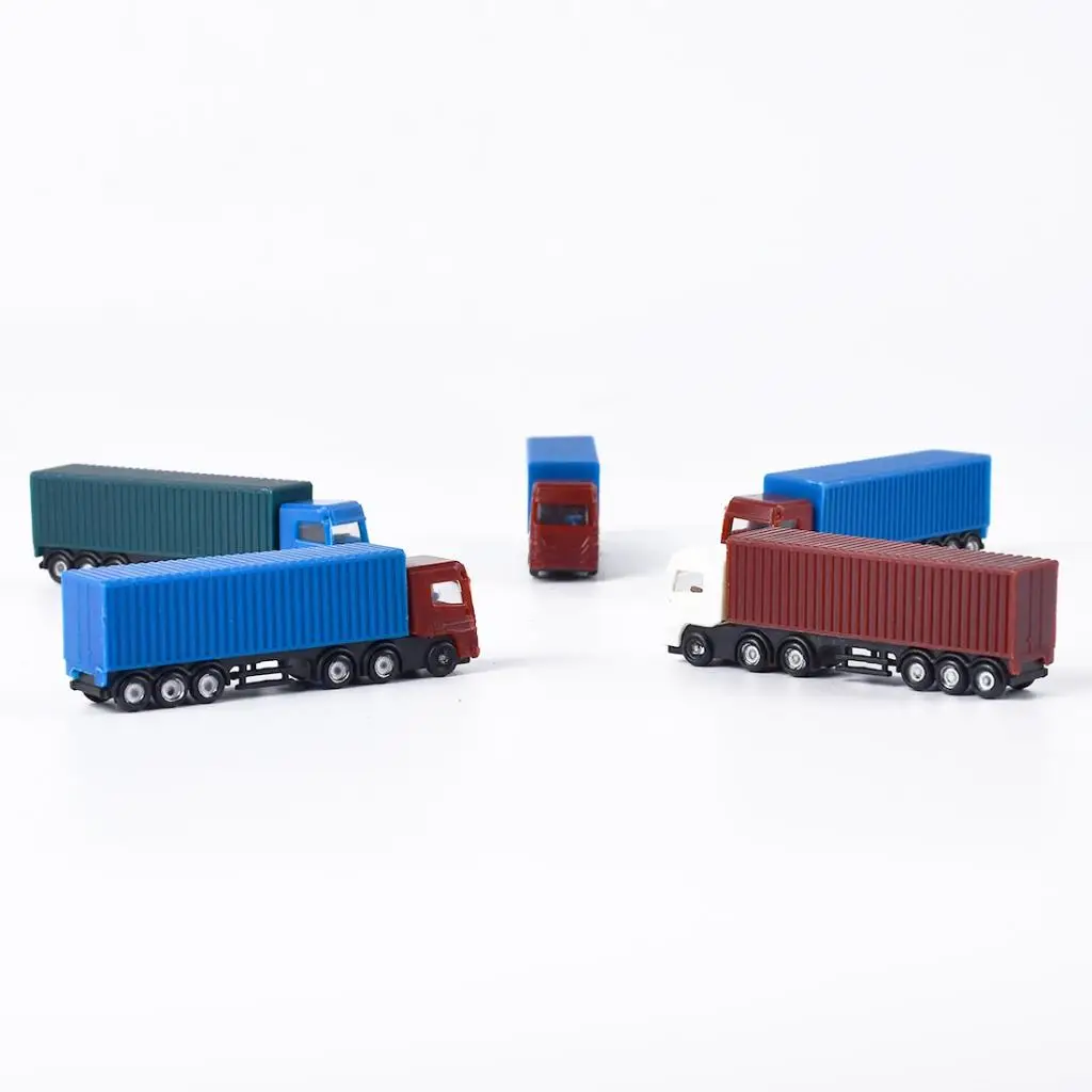 

5pcs Truck 1:100 Model Train Street Road Scenery Landscape Scale HO Layouts