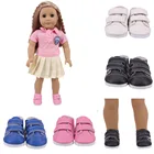 7 см кукольная обувь для 43 см куклы для новорожденных, спортивная обувь из искусственной кожи Подходит для 18-дюймовых американских кукольных туфель