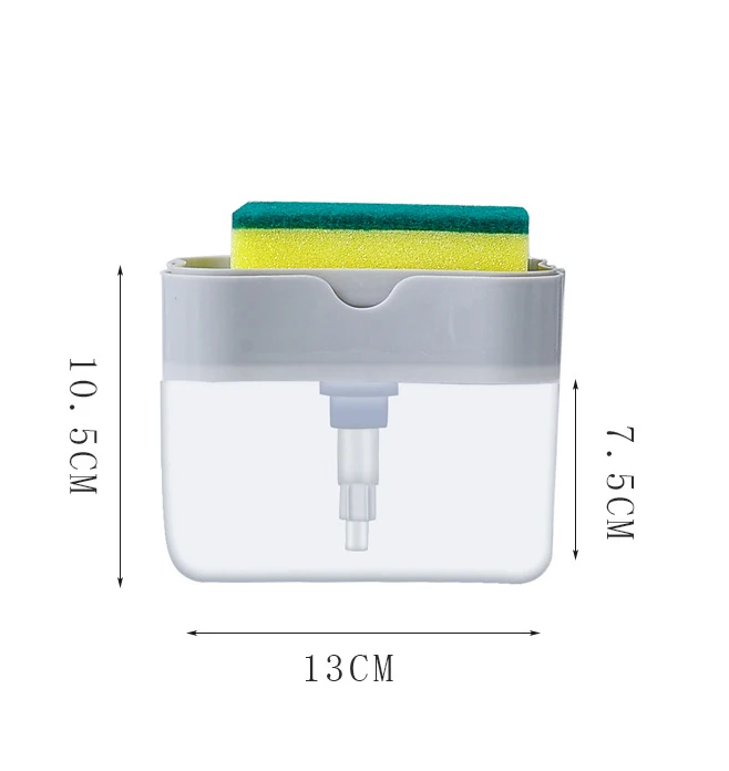 Диспенсер для мыла из полипропилена с держателем губки контейнер чистки