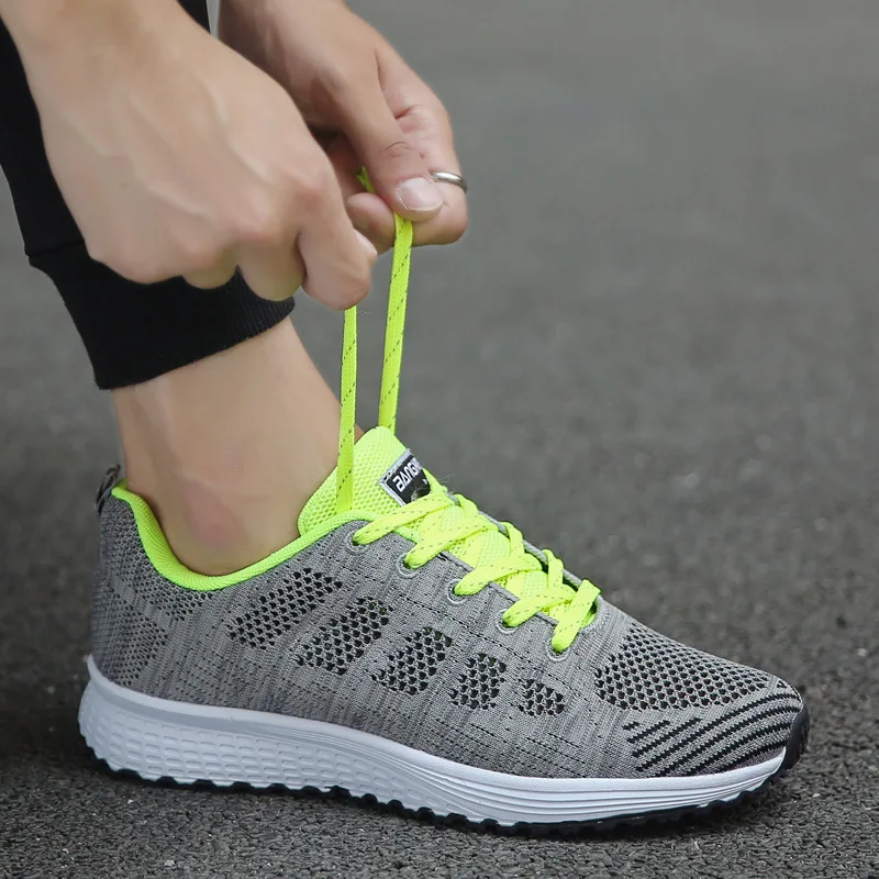 

Men women casual shoes fashion breathable walking mesh flat shoes women white sneakers women's 2021 Tenis Feminino women's shoes