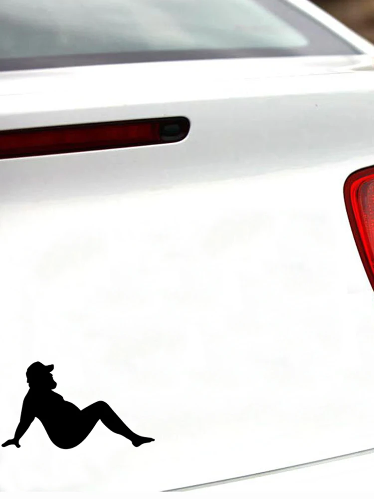 Наклейка на окно автомобиля толстый человек | Автомобили и мотоциклы