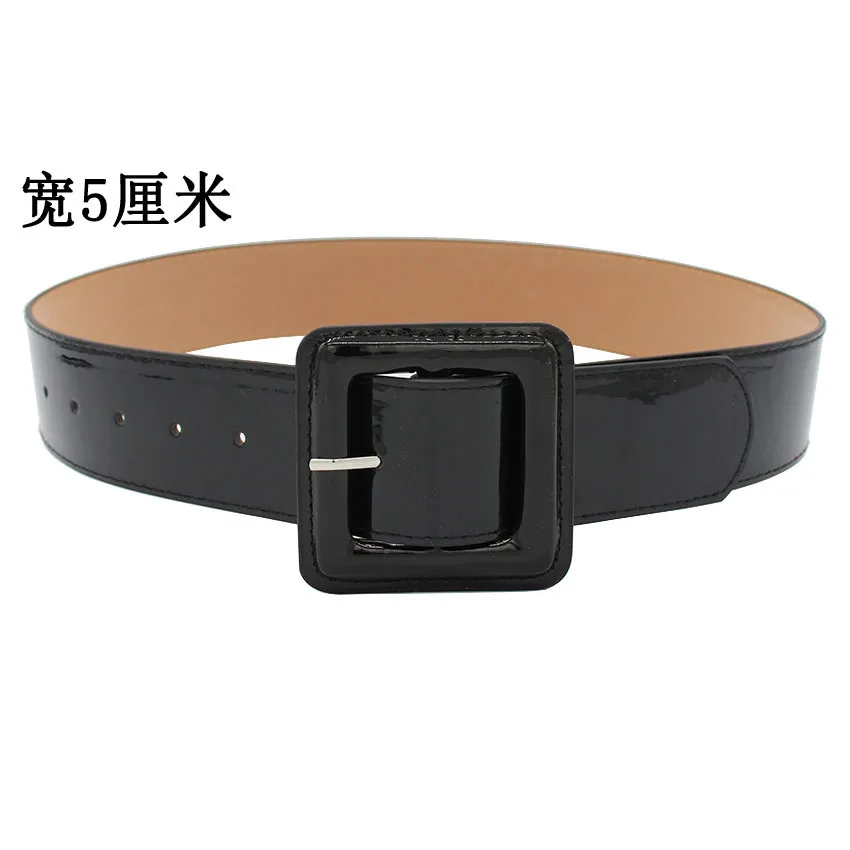 Женский широкий красный ремень 5 см летняя модная Обложка для талии с украшением