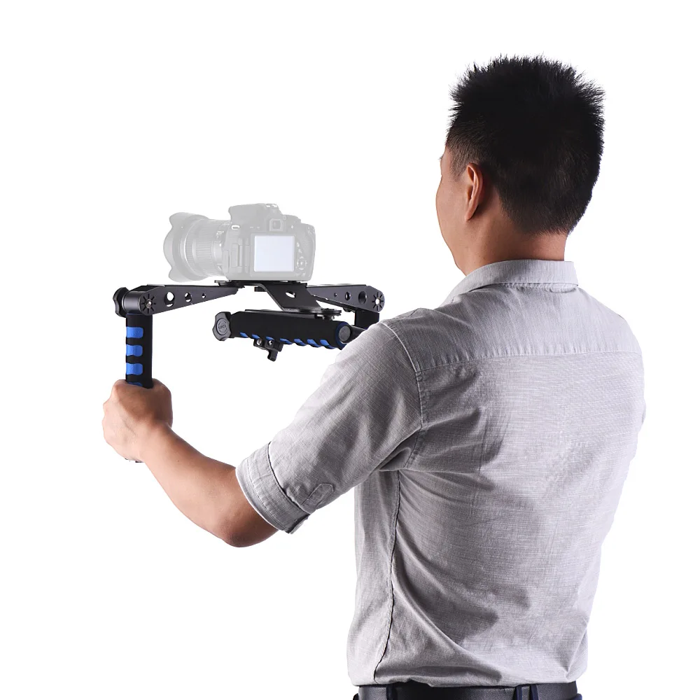 Складной алюминиевый стабилизатор Andoer для видеосъемки DSLR ручной держатель с