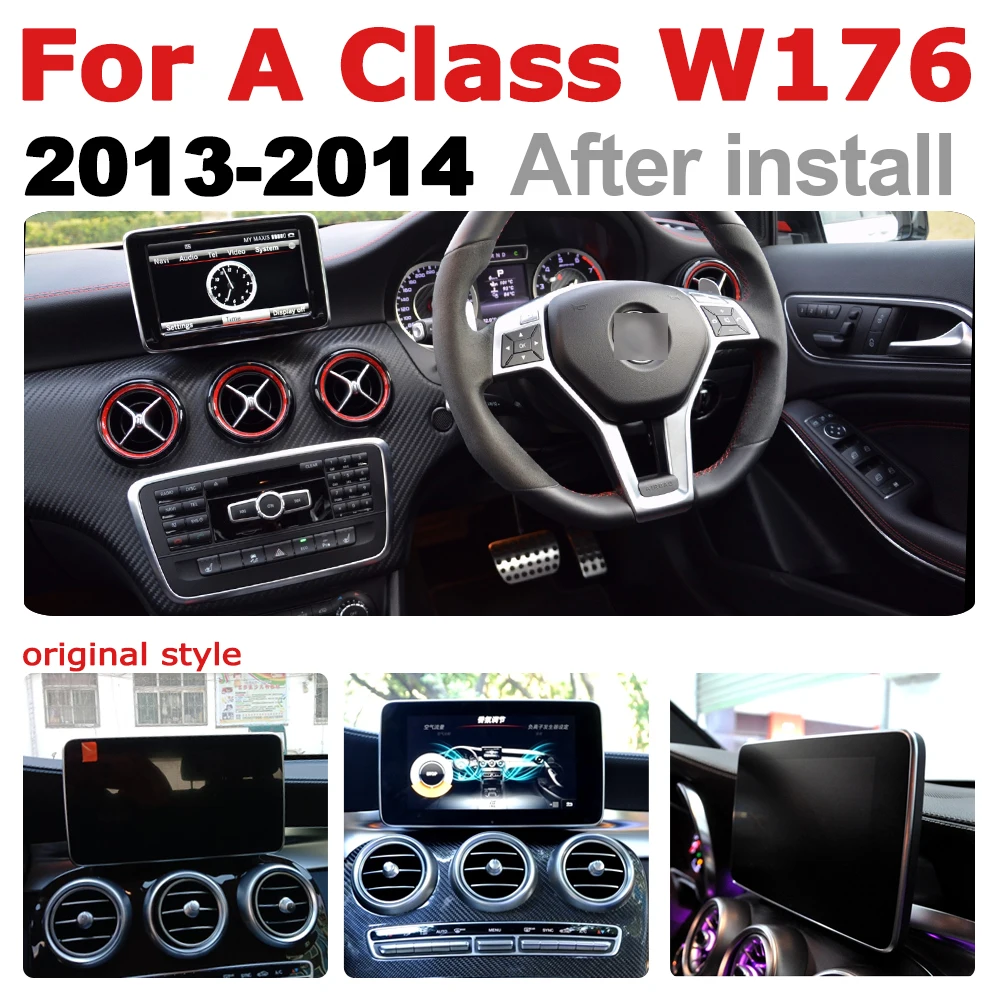 Android 7 0 Автомобильный мультимедийный плеер для Mercedes Benz A Class W176 2013 ~ 2014 NTG WiFi GPS Navi