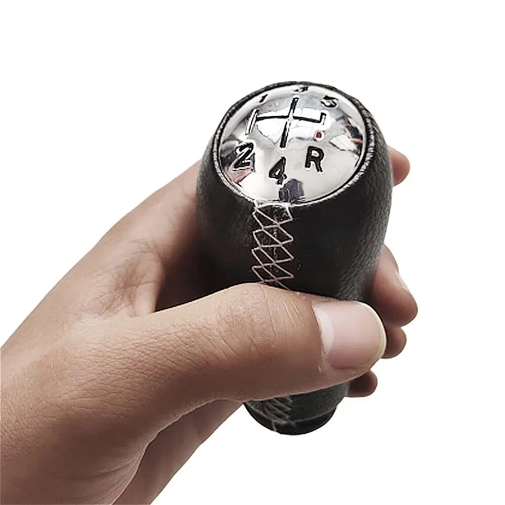 5 скоростей Ручка Переключения рулевого механизма автомобиля кожаная головка