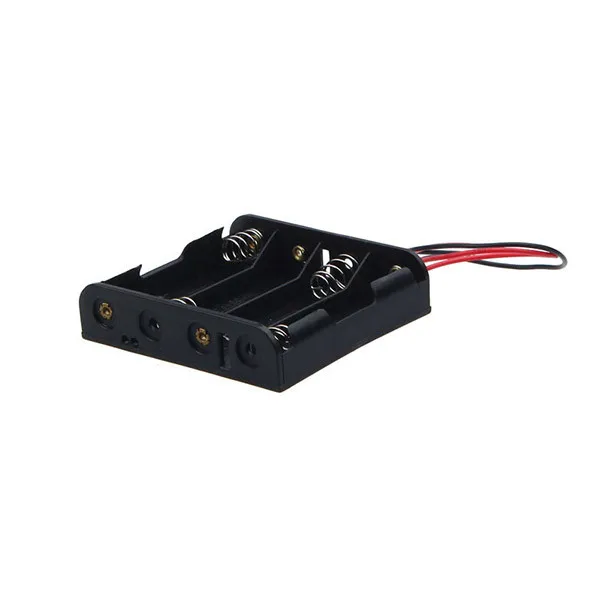 Чехол для хранения аккумуляторных батарей типа АА держатель с проводами 1 2 3 4