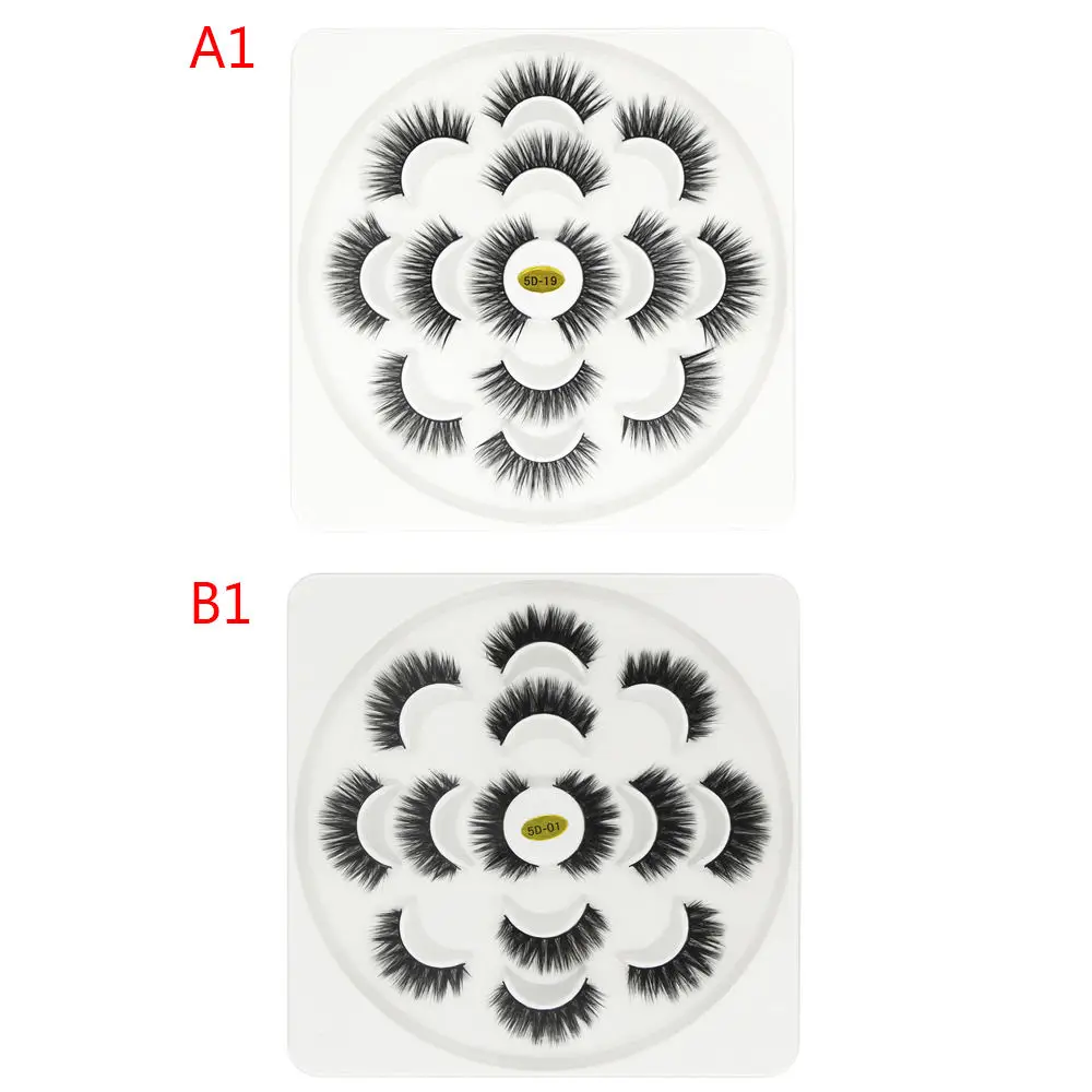 7 пар 5D накладные ресницы толстые норковые Индивидуальные Длинные Накладные