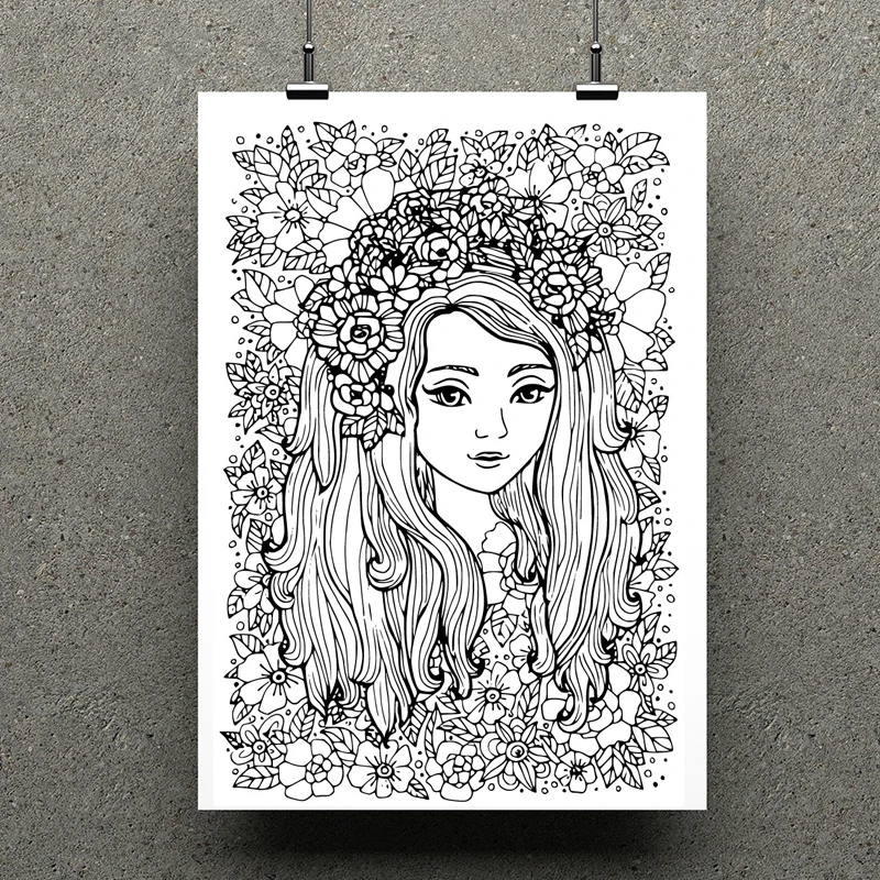 Женские прозрачные штампы AZSG с длинными волосами для скрапбукинга сделай сам