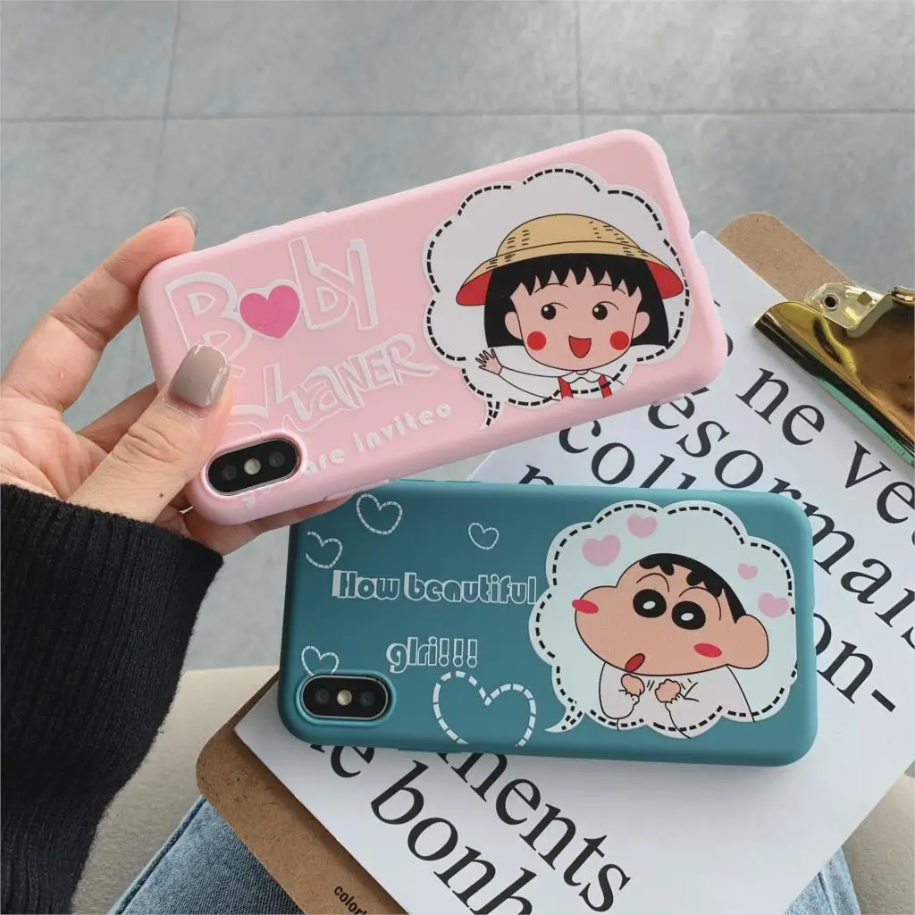 Чехлы для телефонов iPhone 11 Pro 6 6S 7 8 Plus мягкий матовый чехол из ТПУ с мультяшным