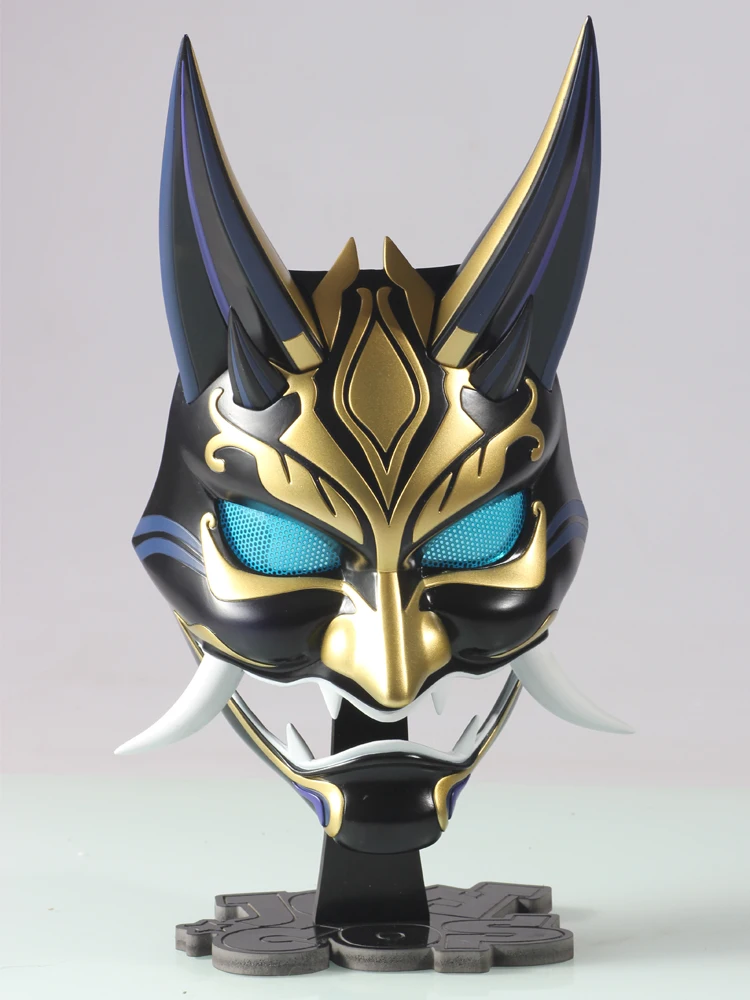 

Аксессуары для косплея Game Genshin Impact Xiao светящаяся маска реквизит для Хэллоуина взрослых Аниме проект светодиодное украшение FRP