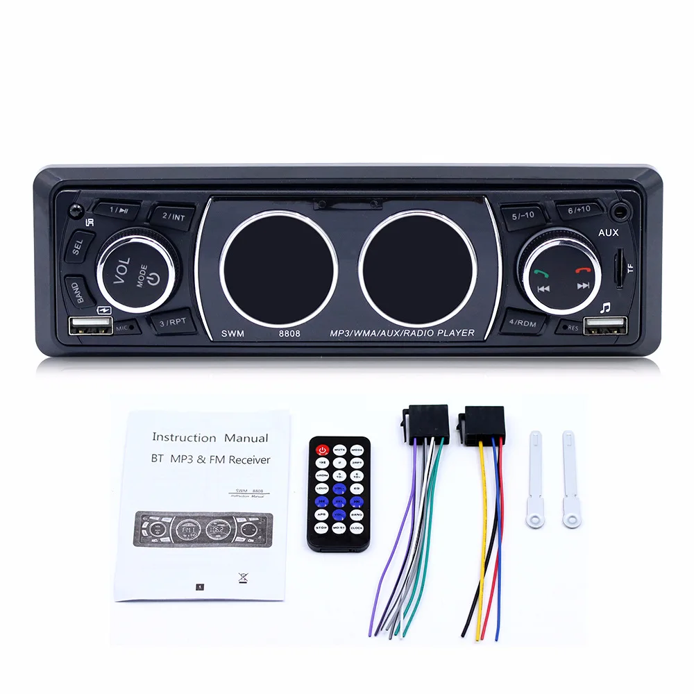 Автомагнитола AMPrime с Bluetooth 12 В 1 DIN автомобильный мультимедийный плеер MP3-плеером