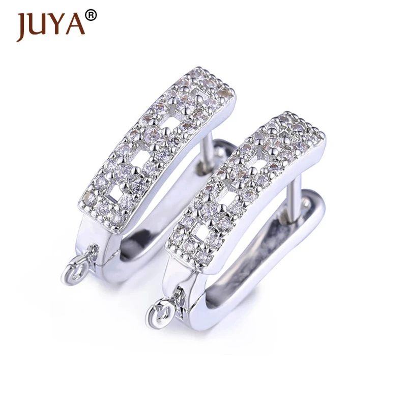 Высококачественные Медные циркониевые крючки для сережек 4 цвета фурнитура