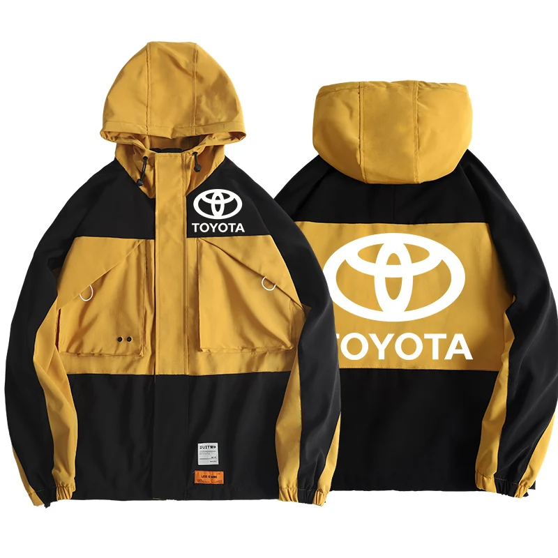 

2021 Мужская модная куртка Toyota верхняя одежда ветрозащитная Водонепроницаемая Новая Мужская Уличная ветровка толстовка на молнии тонкое пов...
