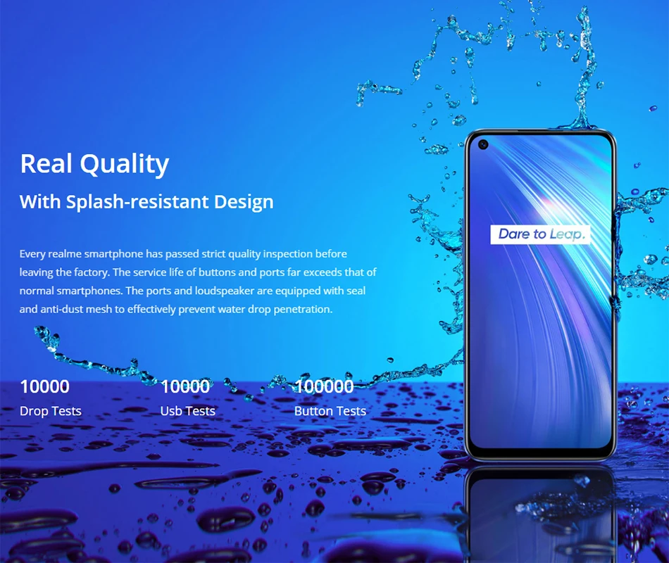 Realme 6 глобальная версия 4 Гб 64 5 ''мобильный телефон Helio G90T Восьмиядерный