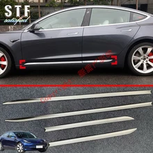 ABS Хром украшение автомобиля Боковая дверь линия гарнир тело