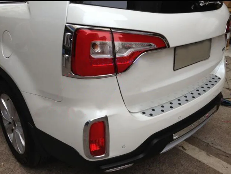 Для Kia Sorento 2013 2014 Chrome задние фонари крышка лампы Планки литье 4 шт в наборе