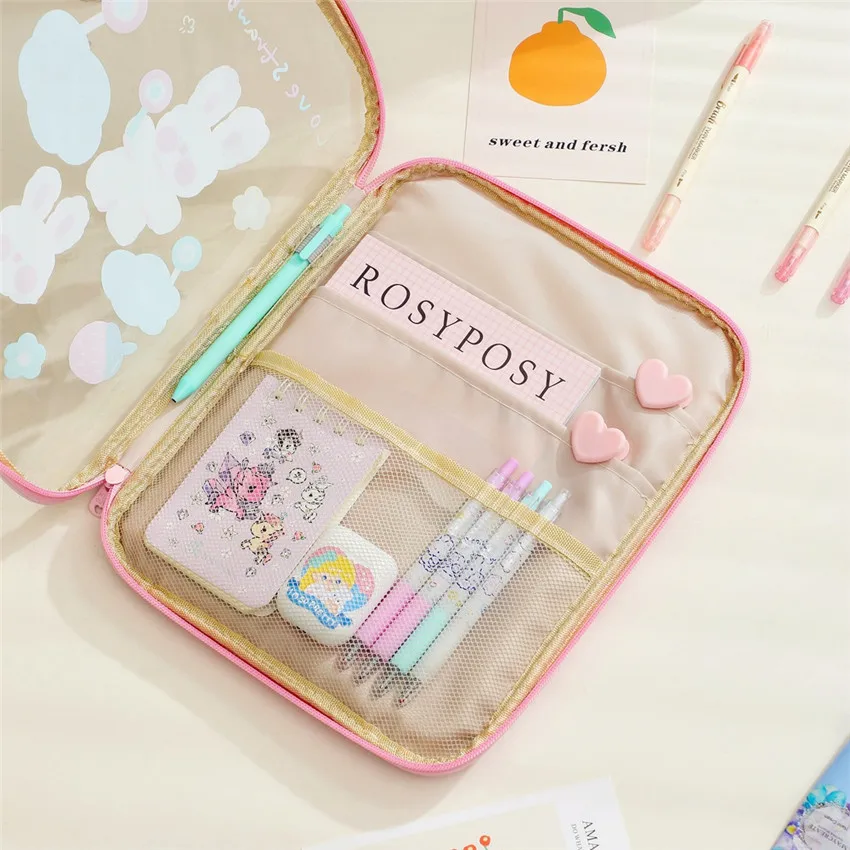 waterproof bear rabbit tablet case bag for macbook air pro 9 7 10 8 11inch huawei samsung notebook laptop cover sleeve bag pouch free global shipping