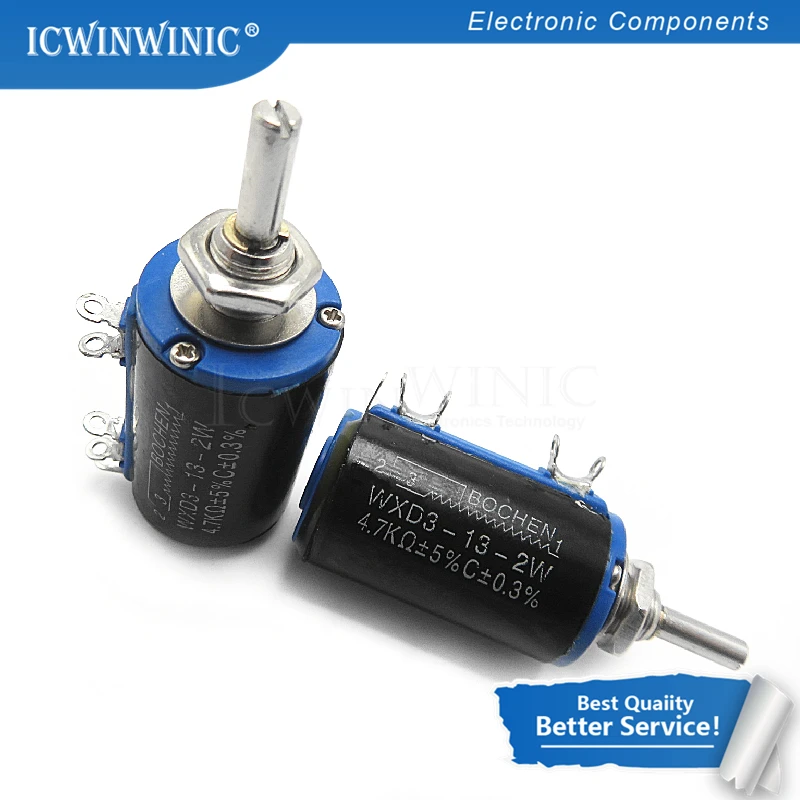 

1PCS WXD3-13-2W 100 200 220 470 680 1K 2.2K 3.3K 4.7K 5.6K 6.8K 10K 22K 33K 47K 100K Ohm WXD3-13 2W Wirewound Potentiometer