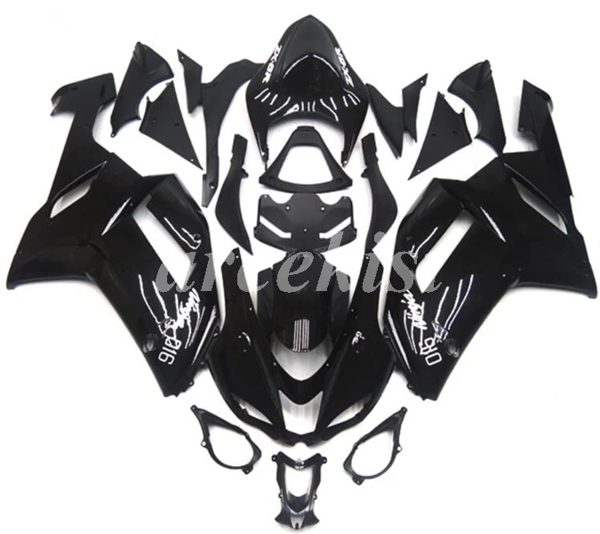 

НОВЫЕ комплекты обтекателей для мотоциклов ABS, подходят для Kawasaki Ninja ZX-6R ZX6R 2007 2008 07 08 636, черный, на заказ