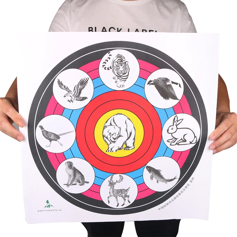 

10pcs Target Paper Competition Training Practice Shooting Archery Target Sheet Paper for Recurve/Cross Bow Outdoor