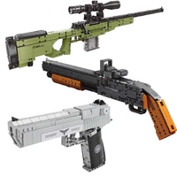 new toy gun model m1897 and awm sniper rifle building blocks brick boy puzzle assembly toy birthday gift