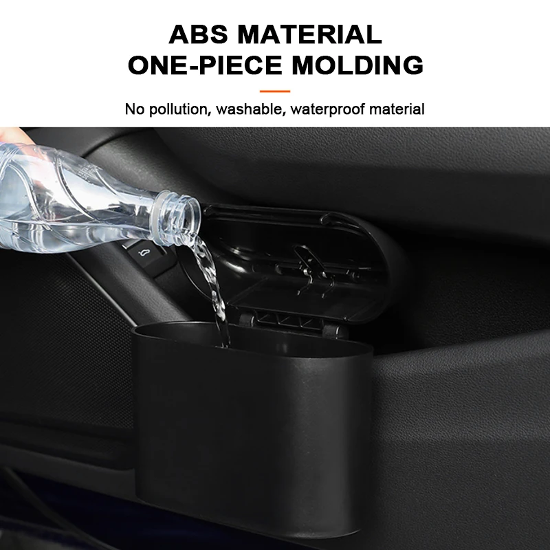 Car Trash Rubbish Can Garbage Collector Auto Door Seat Back Organizer Storage Box Holder Bin Paper Dustbin Bag Accessories | Автомобили и