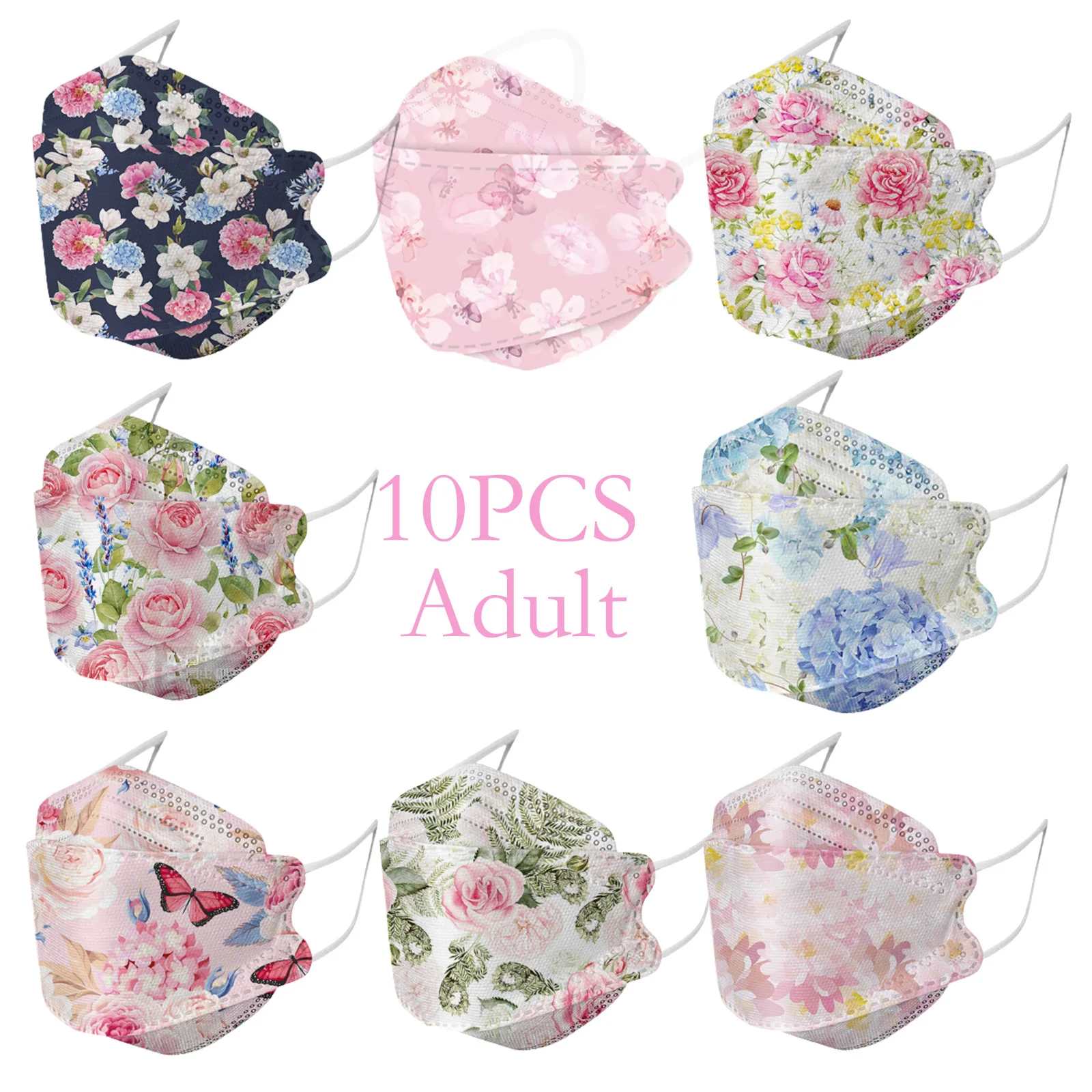 

10 шт., одноразовые маски для взрослых