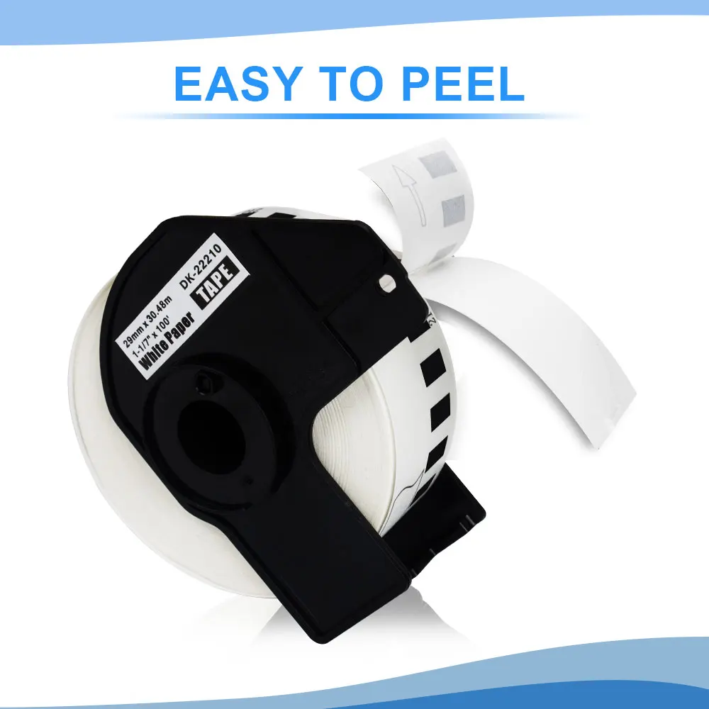 Labelwell 1 рулон совместимой фотоэтикетки белая бумага для Brother DK11202 совместимы с