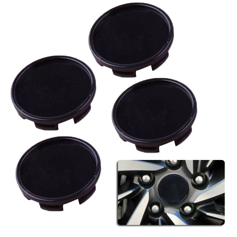 

Accessory Wheel Center Hub Cap Decal Replacement Truck 4pcs Black Car Covers