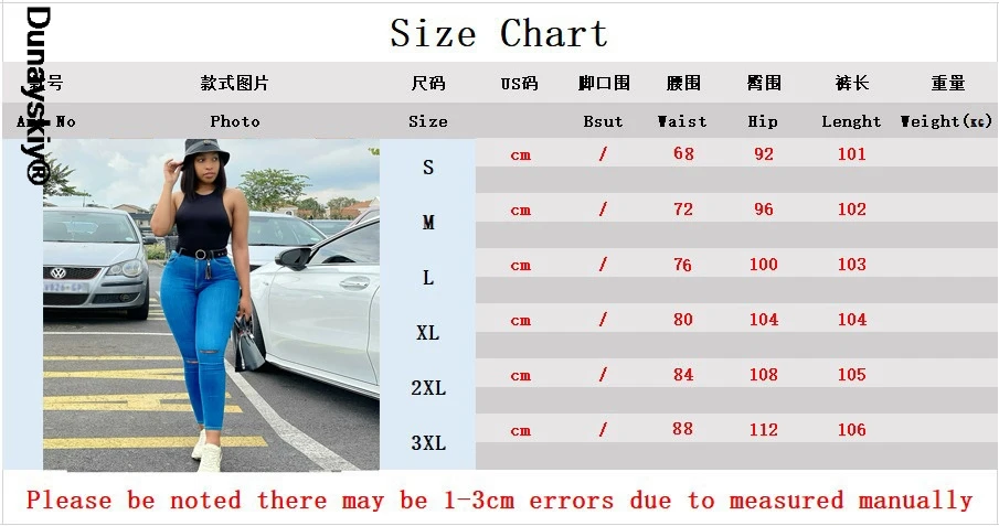 

Ladies High-Rise Ripped Stretch Slim-Fit Jeans 2021 New Women Button Hole Pencil Pants Trousers Summer Street Casual Denim Pants