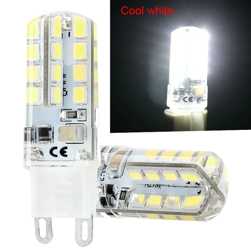 

1PC /5PC G9 2835 SMD Cool White 32 LED Light Silicone Bulb Light Crystal Bulb Lamp AC 230V for street lighting industrial light