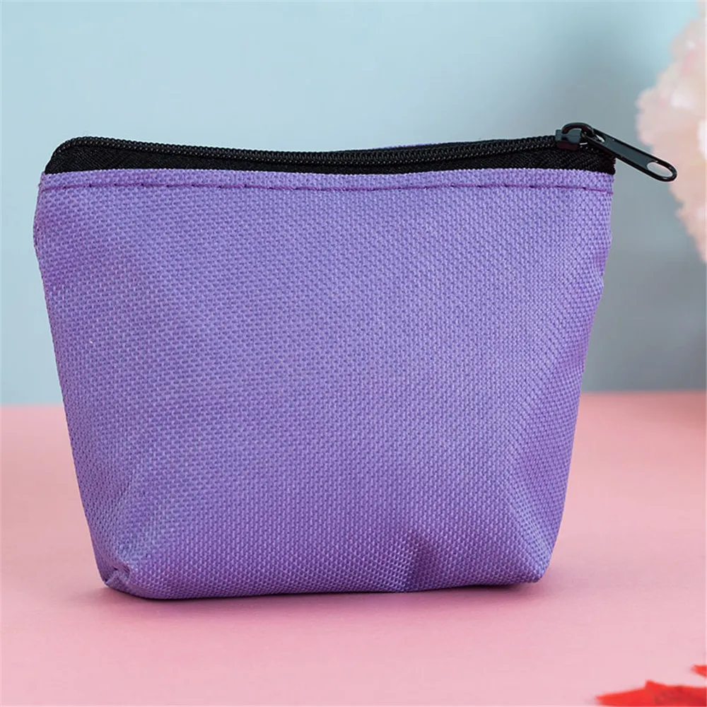 Women Canvas Coin Purse Small Wallet Pouch Daily Storage Bag Zipper Children Female Key Card Holder Pouch Mini Money Bag Gift images - 6