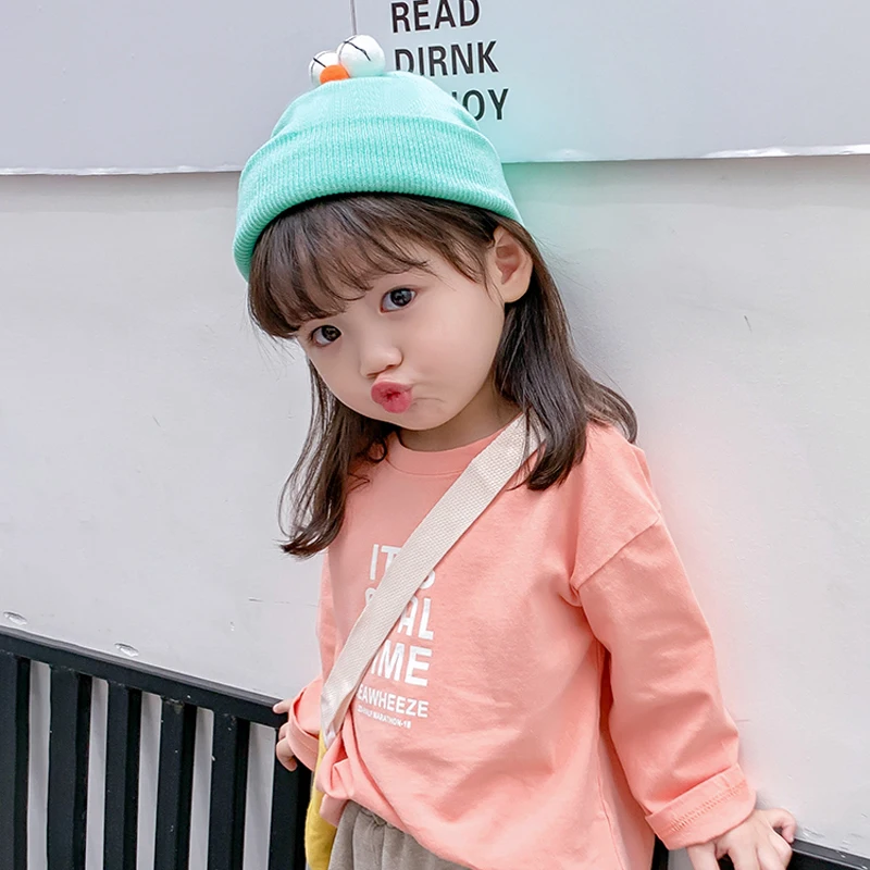 Детские милые вязаные шапки с большими глазами осенне-зимние утепленные теплые