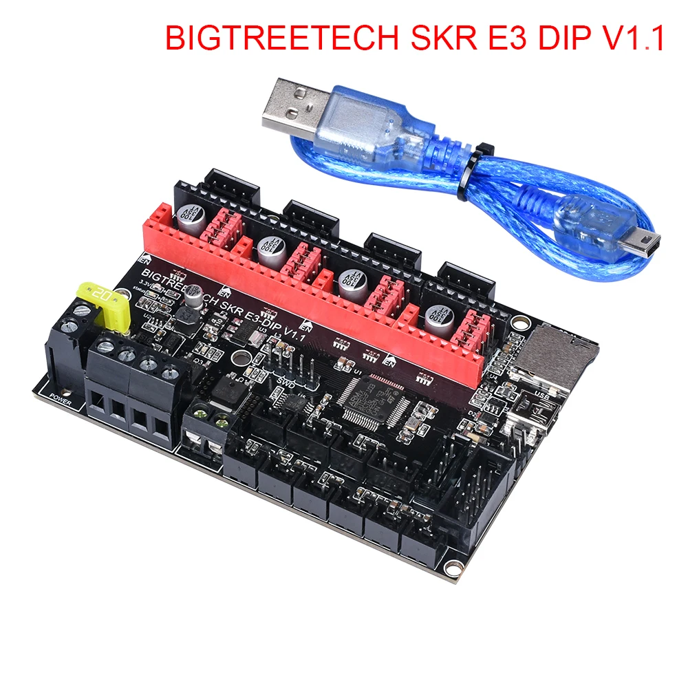 BIQU BIGTREETECH SKR E3 DIP V1.1 32 битная плата управления с TMC2208 UART TMC2130 SPI драйвер для Ender 3/5 Pro