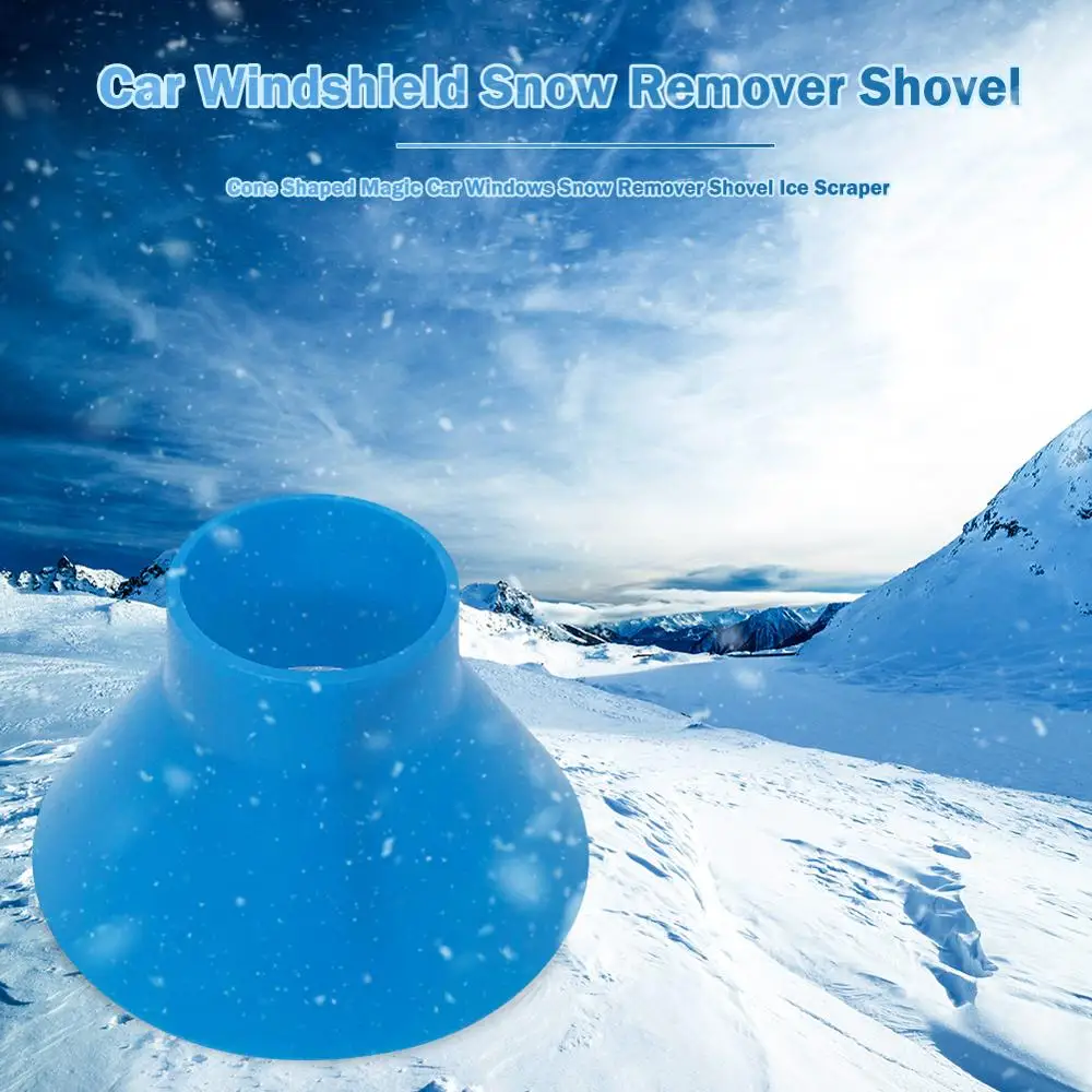 1psc инструмент для очистки окон скребок воронка машина удаления снега лобовое